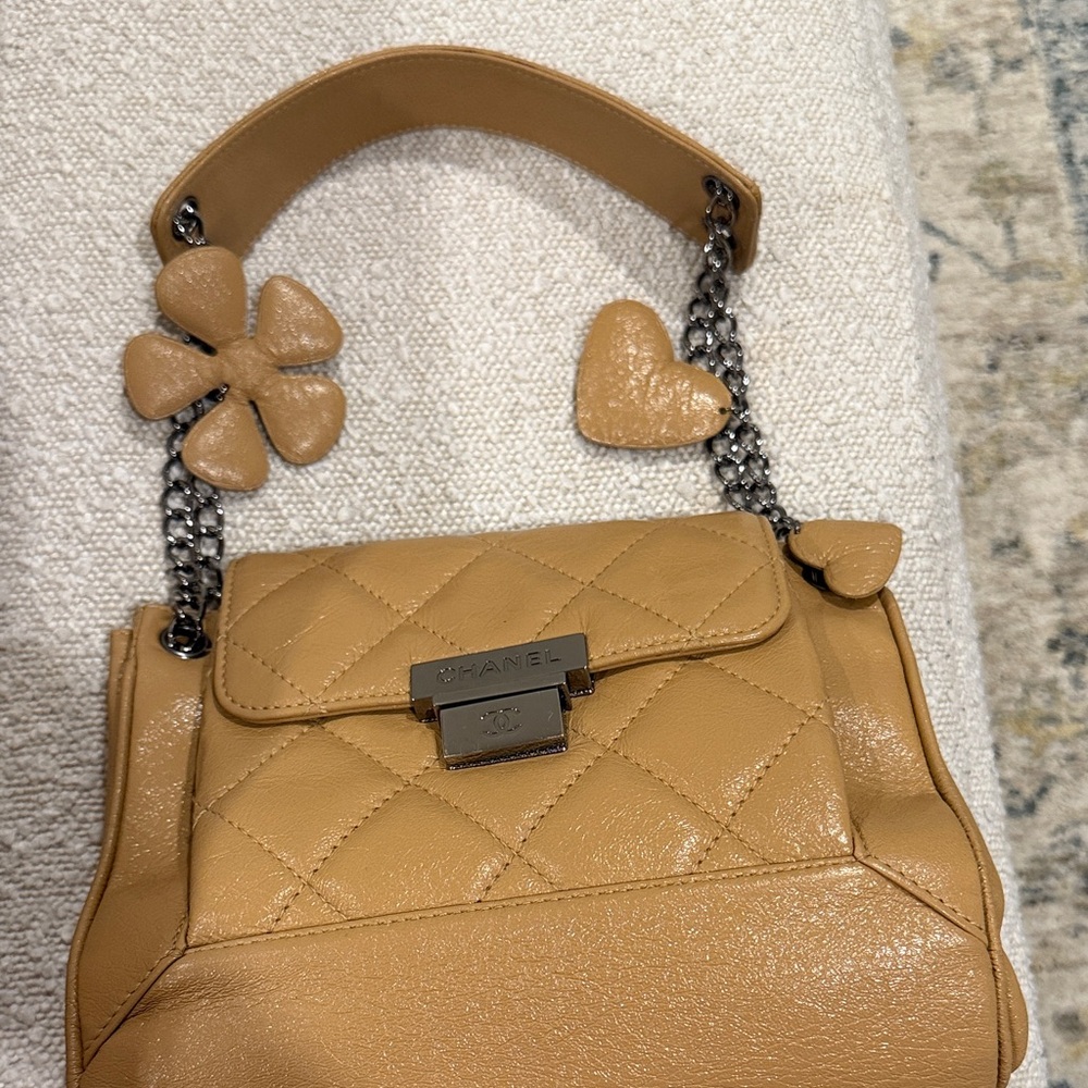 Chanel Camel Quilted Shoulder Bag